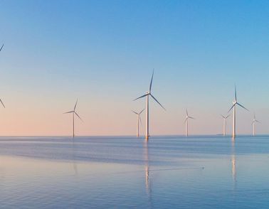 Green, sustainable, windmill